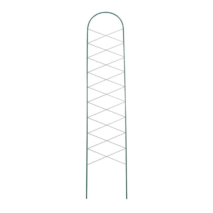 Шпалера, 170×34×1 см, металл, зелёная, «Буби»