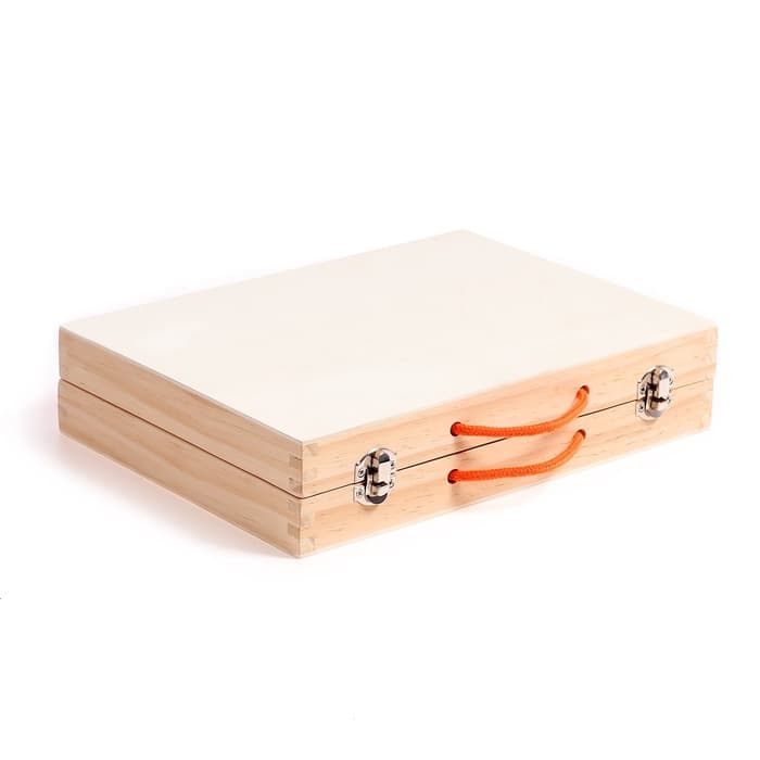 Игровой набор «Набор плотника и конструктор в чемоданчике» 7×30×23 см, 33 элемента