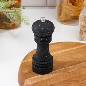 Мельница для специй Доляна «Зефир», 16×5.5 см, керамический механизм, пластик, чёрная