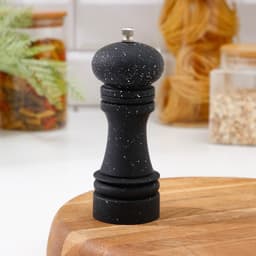 Мельница для специй Доляна «Зефир», 16×5.5 см, керамический механизм, пластик, чёрная