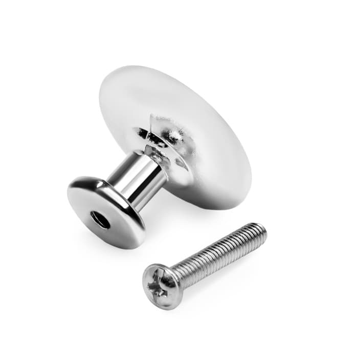 Ручка-кнопка мебельная ТУНДРА LIGHT PK036CP (MD112CP), хром