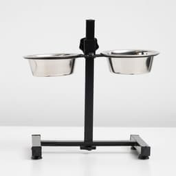 Регулируемая подставка, 28 см, с 2 мисками по 400 мл