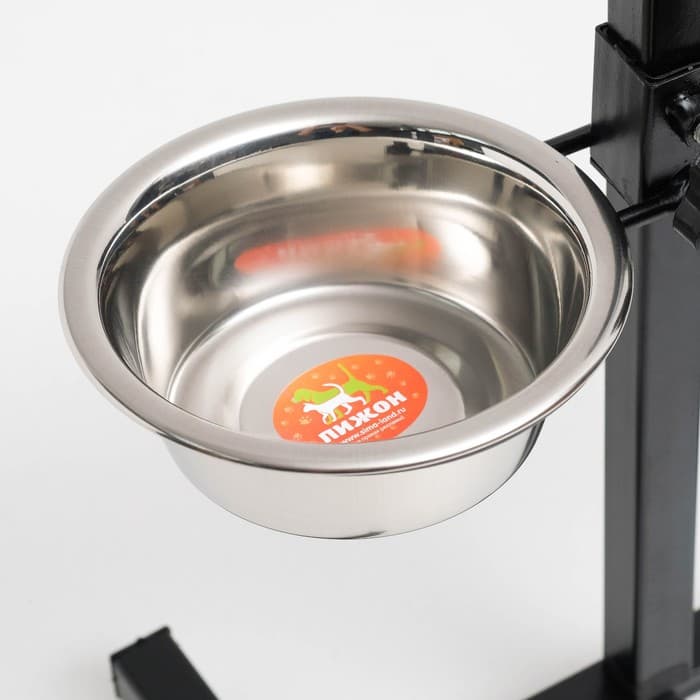 Регулируемая подставка, 28 см, с 2 мисками по 400 мл