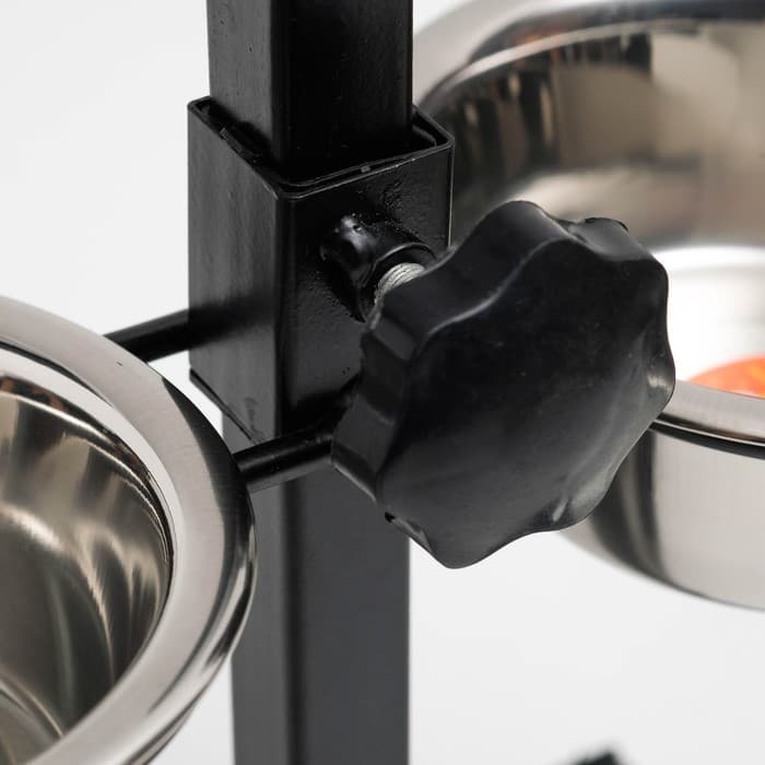 Регулируемая подставка, 28 см, с 2 мисками по 400 мл