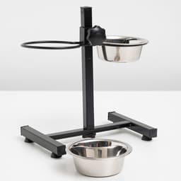 Регулируемая подставка, 28 см, с 2 мисками по 400 мл