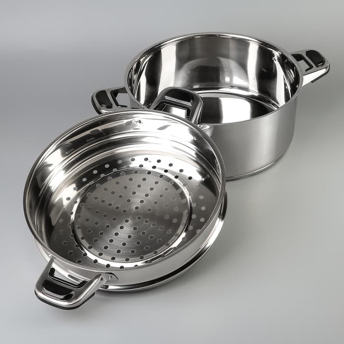 Мантоварка Катунь «Алтын», 12.7 л, d=26 см, 2 секции, капсульное дно, индукция, нержавеющая сталь