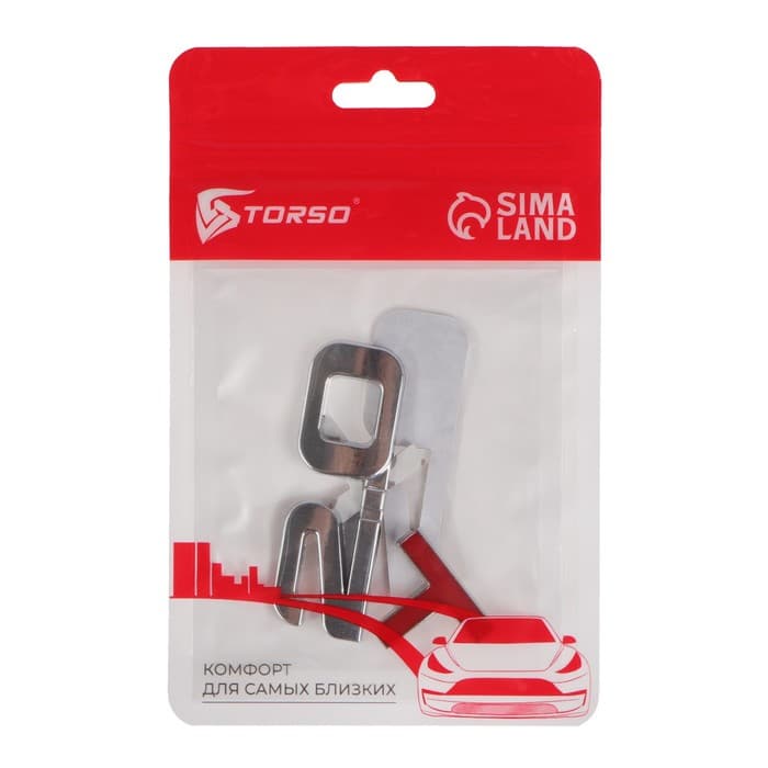 Знак на авто Т 2.0 TORSO, металлический, самоклеящийся, хром