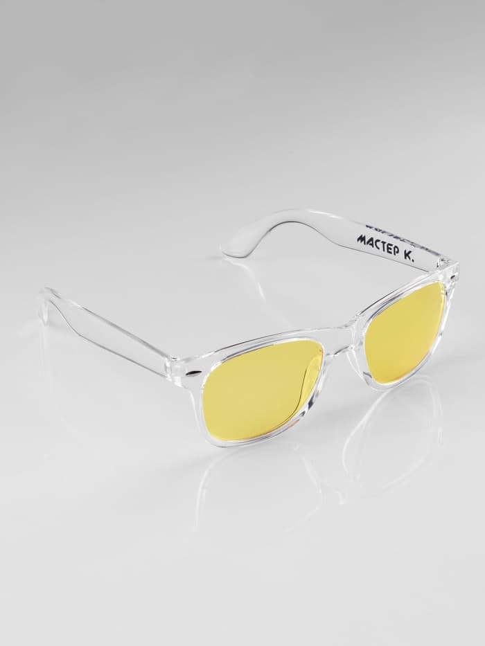 Очки солнцезащитные «OneSun. Wayfarer», uv 400, 4.5×5 см, жёлтые