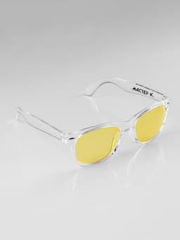 Очки солнцезащитные «OneSun. Wayfarer», uv 400, 4.5×5 см, жёлтые