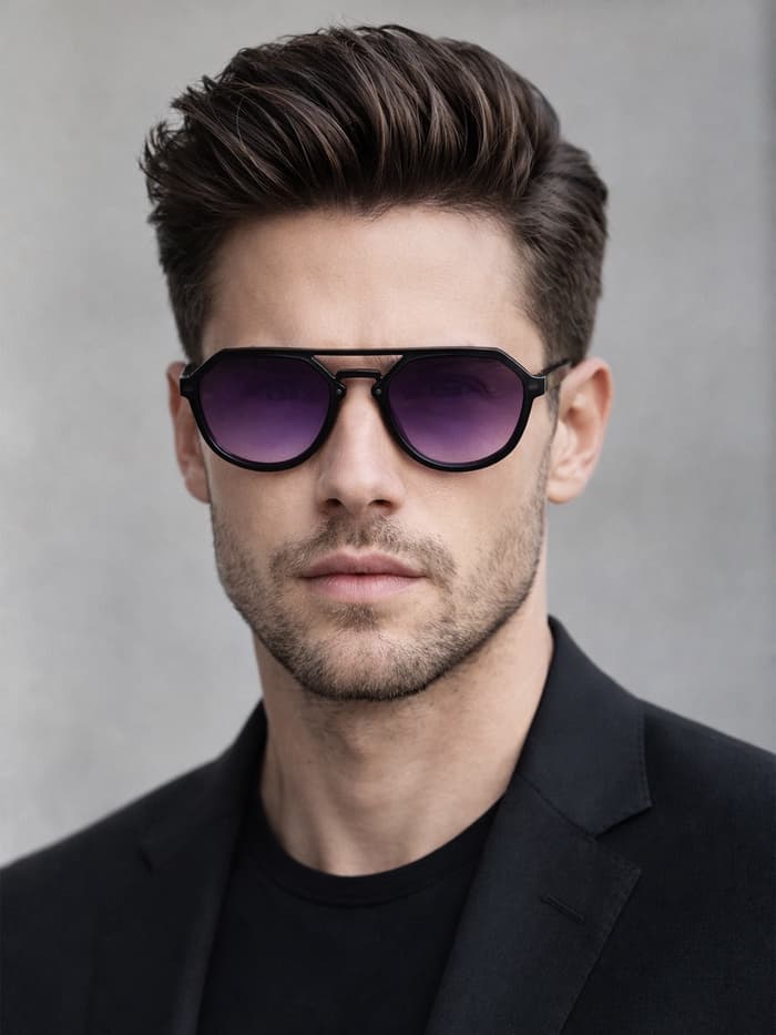 Очки солнцезащитные OneSun, uv 400, 14×14×5 см, линза 4.5×5.2 см, градиент