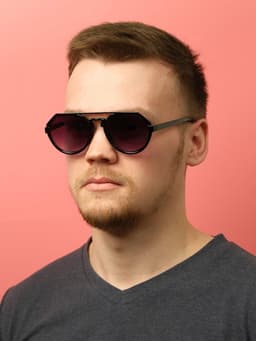 Очки солнцезащитные OneSun, uv 400, 14×14×5 см, линза 4.5×5.2 см, градиент