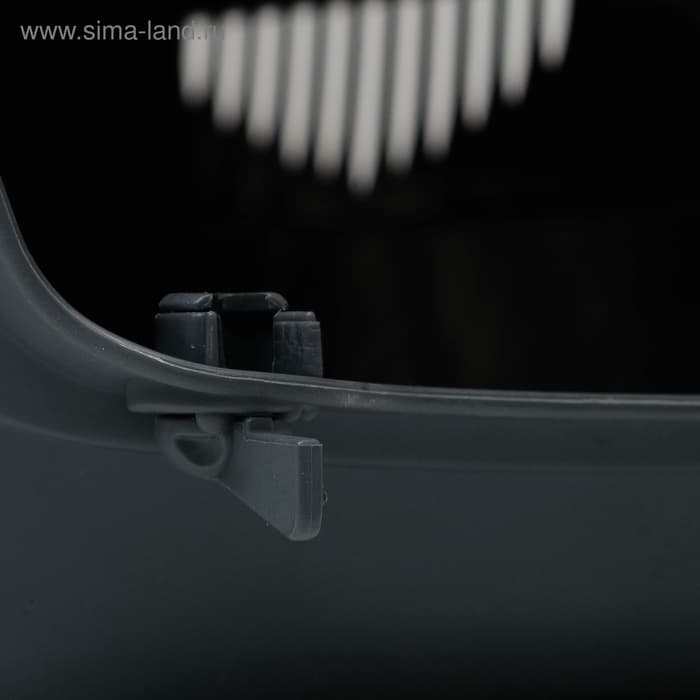 Переноска для животных до 9 кг «Пижон», 43×29×27.5 см, металлическая дверь, пластик, бежевая, серая