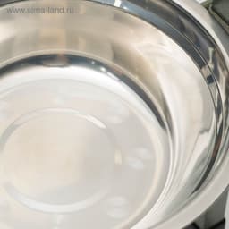 Подставка с мисками, 2×1 л, высота 40 см, разборная, зелёная