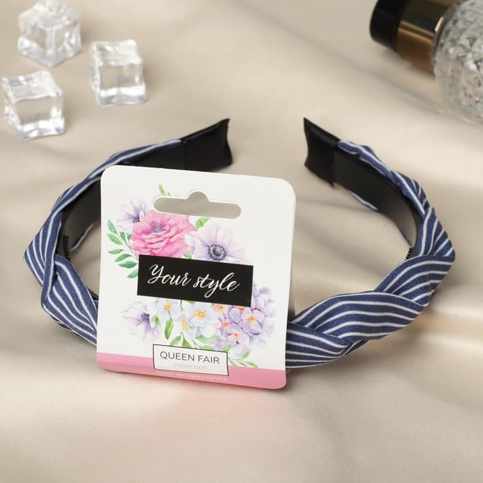 Ободок для волос QF «Амалия», полосы, 2 см, МИКС