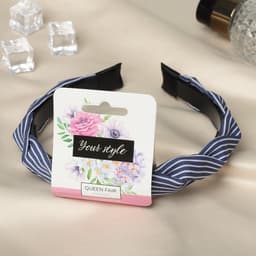 Ободок для волос QF «Амалия», полосы, 2 см, МИКС