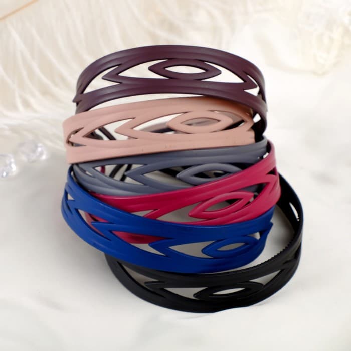 Ободок для волос «Матовый блик», лепестки, 3 см, МИКС