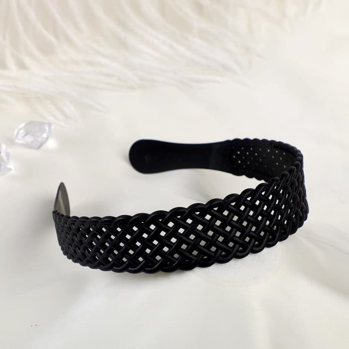 Ободок для волос «Матовый блик», 3 см, сеточка, МИКС