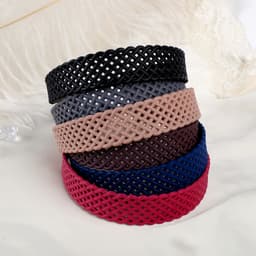 Ободок для волос «Матовый блик», 3 см, сеточка, МИКС