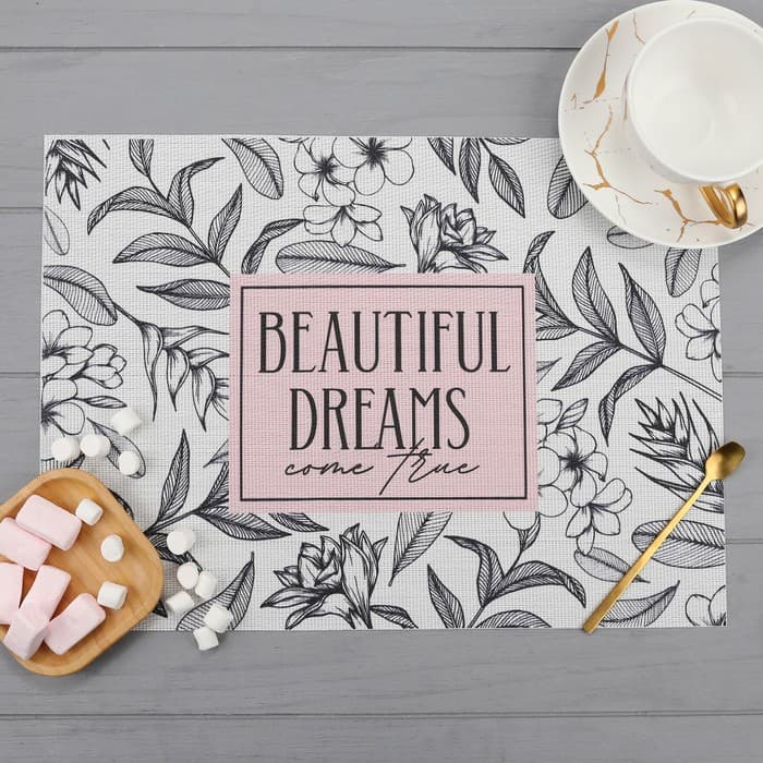 Салфетка на стол «Доляна» Beautiful dreams, 40×29 см