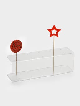 Подставка под леденцы 30×9.5×7.5, оргстекло 3 мм, вместимость 10 шт.