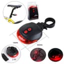 Задний фонарь с лазером «Мастер К», велосипедный, водонепроницаемый, 4 режима, 2ААА