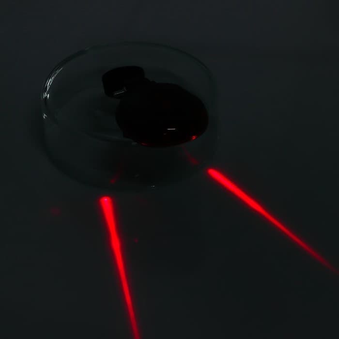 Задний фонарь с лазером «Мастер К», велосипедный, водонепроницаемый, 4 режима, 2ААА