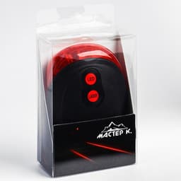 Задний фонарь с лазером «Мастер К», велосипедный, водонепроницаемый, 4 режима, 2ААА