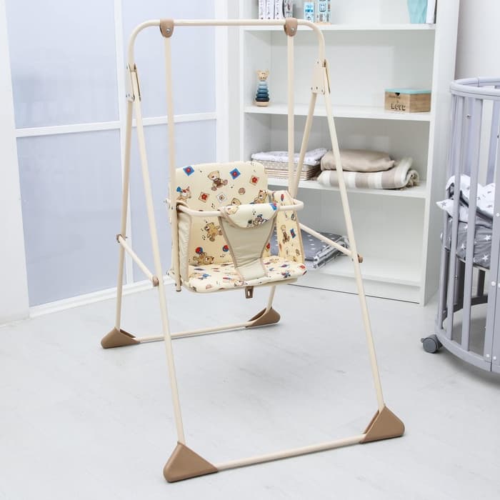 Качели детские напольные «Ветерок», бежевые, МИКС