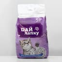 Наполнитель минеральный впитывающий «Дай лапку», для длинношерстных, фракция 6-10, 5 л