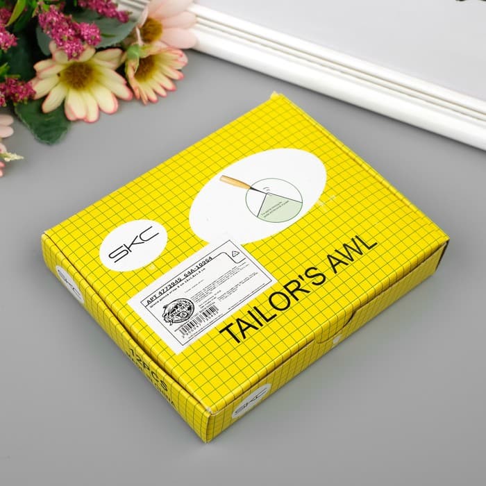 Шило дерево, металл длина иглы 6 см 12х1,8х1,8 см