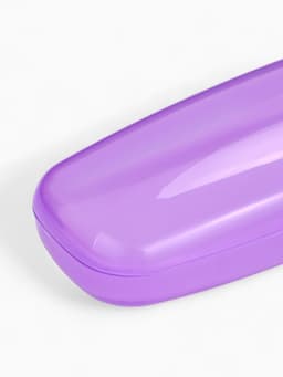 Футляр для очков на хлопушке, однотонный, размер 16×3.5×5.5 см, полупрозрачный/МИКС