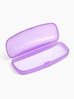 Футляр для очков на хлопушке, однотонный, размер 16×3.5×5.5 см, полупрозрачный/МИКС