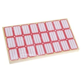 Набор 58 листов: ценники самоклеящиеся, 24×35 мм, 24 штуки на 1 листе