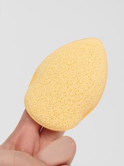 Спонж для умывания «Капелька», 9×6 см, с карманом, МИКС