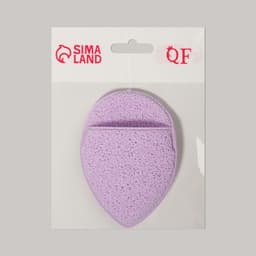 Спонж для умывания «Капелька», 9×6 см, с карманом, МИКС