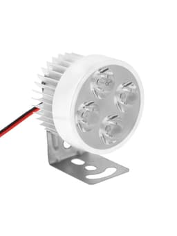 Фара светодиодная для мототехники, 4 LED, IP65, 4.5 Вт, направленный свет