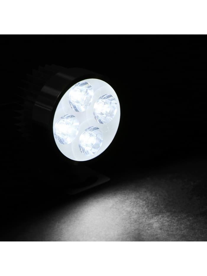 Фара светодиодная для мототехники, 4 LED, IP65, 4.5 Вт, направленный свет