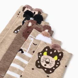 Носки детские KAFTAN: Safari dream, набор 5 пар, бежевые, коричневые, размер 22-24