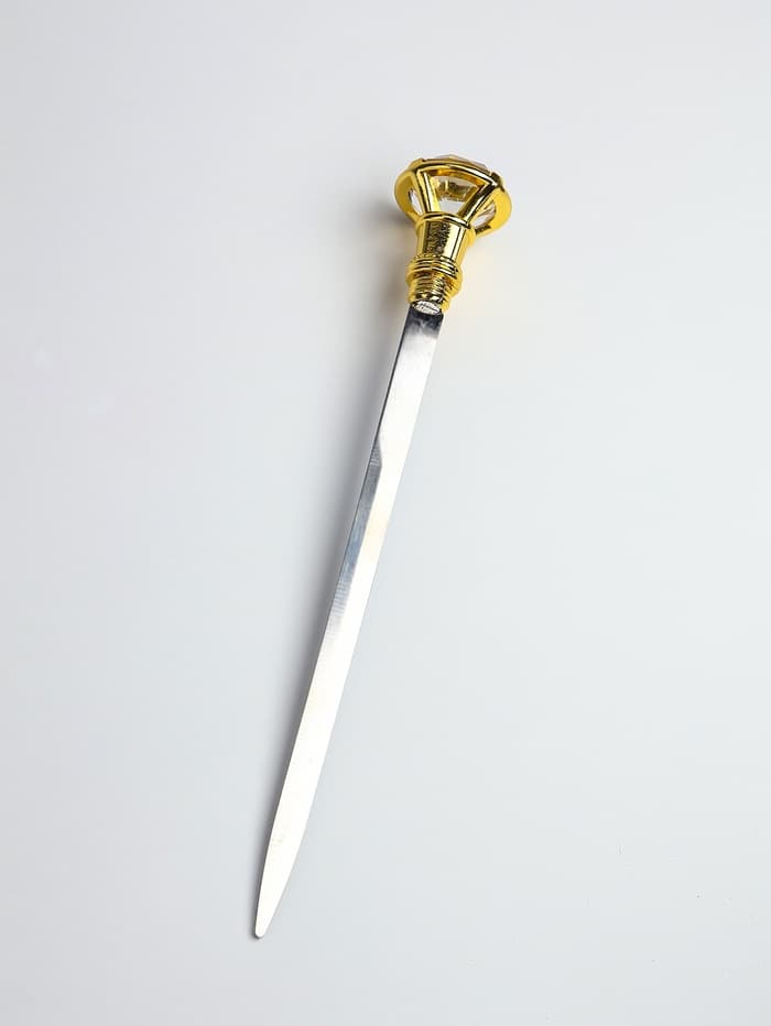 Сувенирная трость с клинком 30 см, набалдашник: кристалл