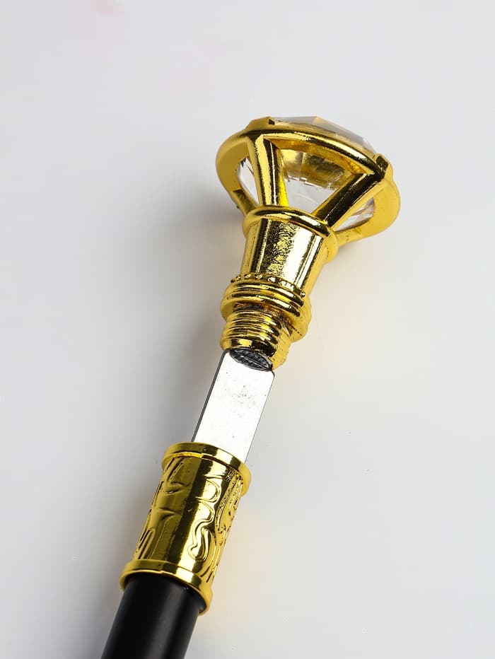 Сувенирная трость с клинком 30 см, набалдашник: кристалл