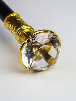 Сувенирная трость с клинком 30 см, набалдашник: кристалл