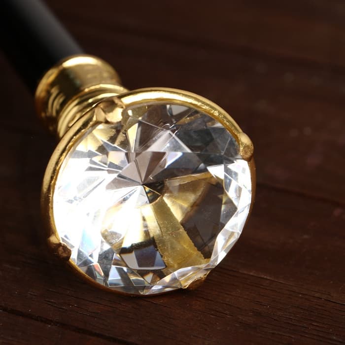 Сувенирная трость с клинком 30 см, набалдашник: кристалл