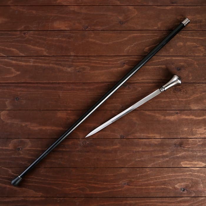 Сувенирная трость с клинком 30 см, набалдашник: Герб РФ