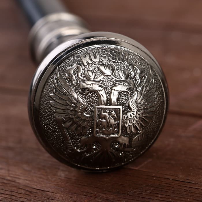 Сувенирная трость с клинком 30 см, набалдашник: Герб РФ