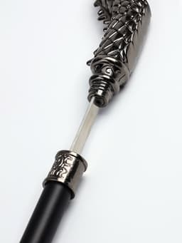 Сувенирная трость с клинком 30 см, набалдашник: дракон серебристый