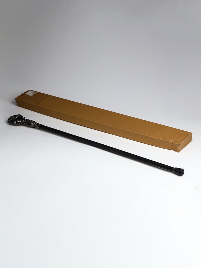 Сувенирная трость с клинком 30 см, набалдашник: дракон серебристый