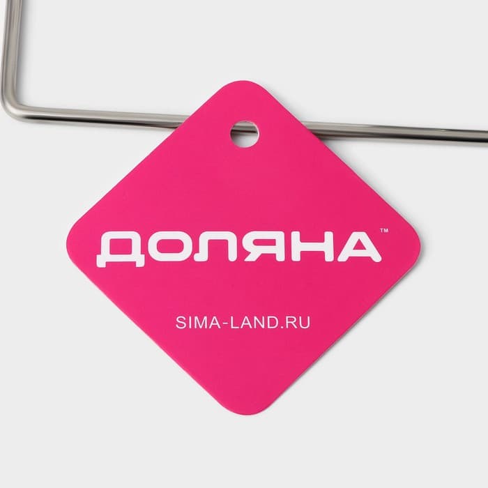 Держатель для бумажных полотенец настенный Доляна, 27×7×7 см, на липучке, хромированный