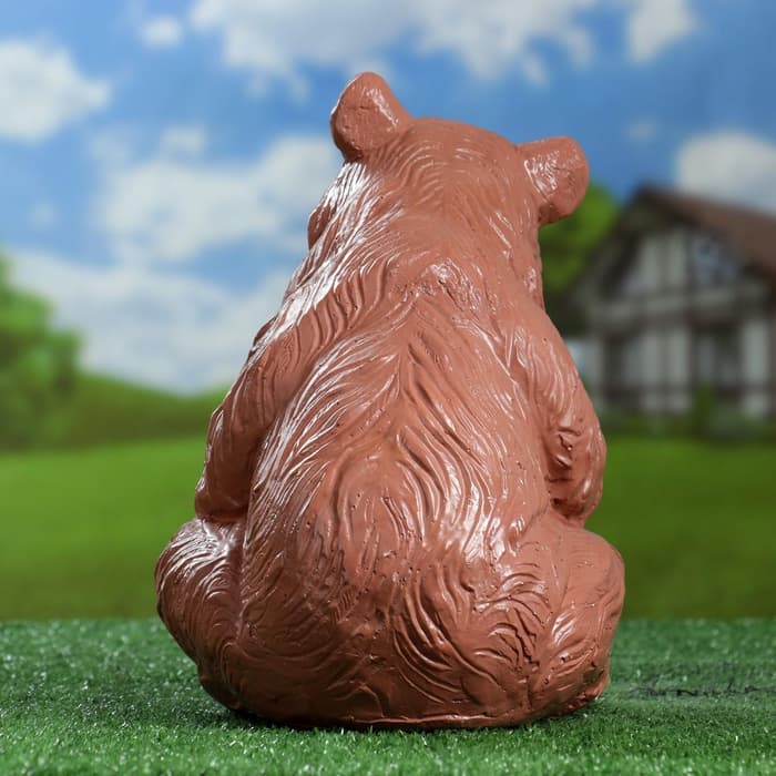Садовая фигура из гипса «Медведь с бочонком», 27×24×28 см