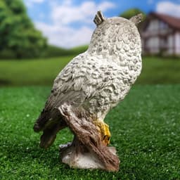 Садовая фигура из гипса «Сова полярная», 17×11×8 см