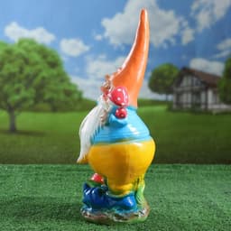 Садовая фигура из гипса «Гном с грибом», 44×16×16 см, МИКС